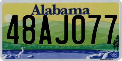 AL license plate 48AJ077