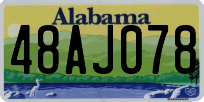 AL license plate 48AJ078