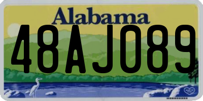 AL license plate 48AJ089