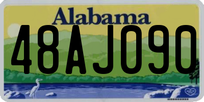 AL license plate 48AJ090