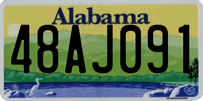 AL license plate 48AJ091