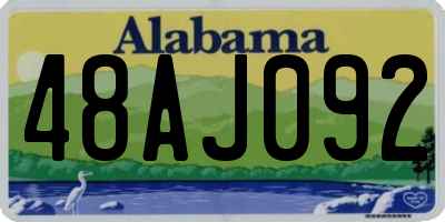 AL license plate 48AJ092