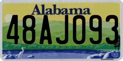 AL license plate 48AJ093