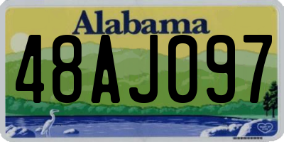 AL license plate 48AJ097
