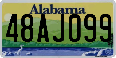 AL license plate 48AJ099