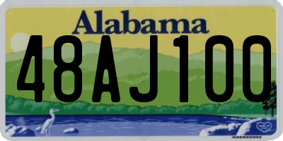 AL license plate 48AJ100
