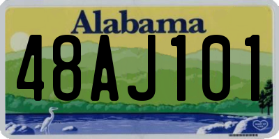 AL license plate 48AJ101