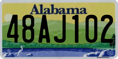 AL license plate 48AJ102