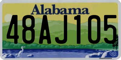 AL license plate 48AJ105