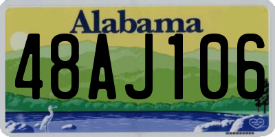 AL license plate 48AJ106