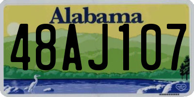 AL license plate 48AJ107