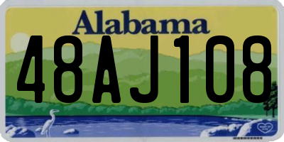 AL license plate 48AJ108