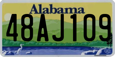 AL license plate 48AJ109