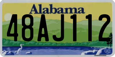 AL license plate 48AJ112