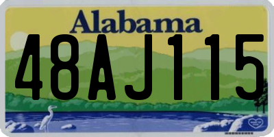 AL license plate 48AJ115