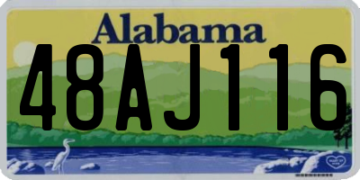 AL license plate 48AJ116