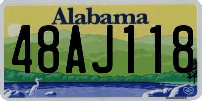 AL license plate 48AJ118
