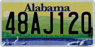 AL license plate 48AJ120