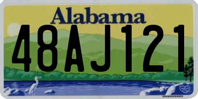 AL license plate 48AJ121