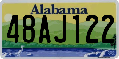 AL license plate 48AJ122
