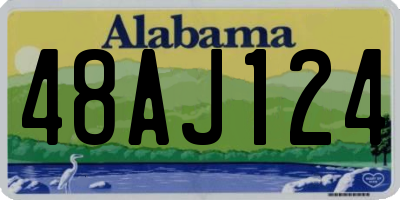 AL license plate 48AJ124