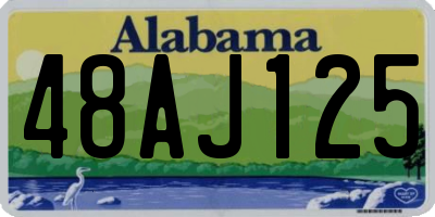 AL license plate 48AJ125