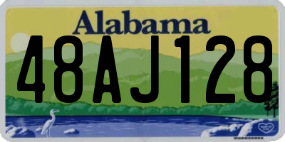 AL license plate 48AJ128