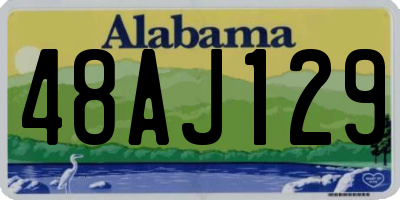 AL license plate 48AJ129