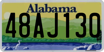 AL license plate 48AJ130