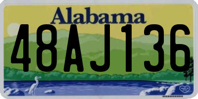 AL license plate 48AJ136