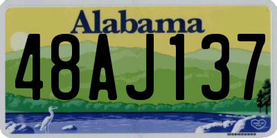 AL license plate 48AJ137