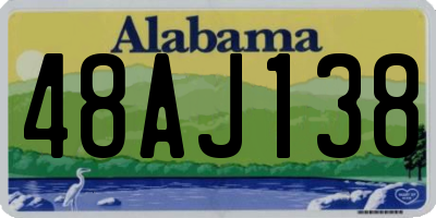 AL license plate 48AJ138