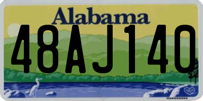 AL license plate 48AJ140