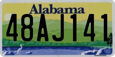 AL license plate 48AJ141