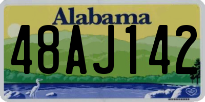 AL license plate 48AJ142