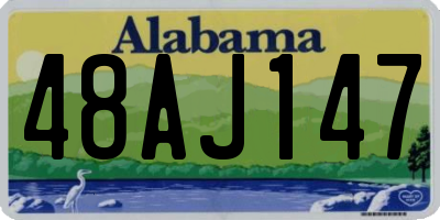 AL license plate 48AJ147