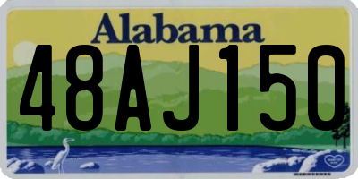 AL license plate 48AJ150