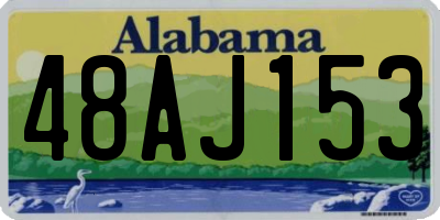 AL license plate 48AJ153