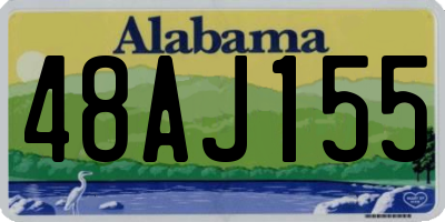 AL license plate 48AJ155