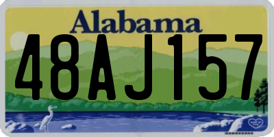 AL license plate 48AJ157