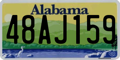 AL license plate 48AJ159