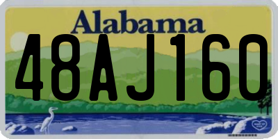 AL license plate 48AJ160