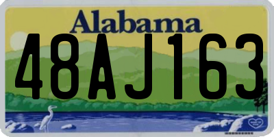 AL license plate 48AJ163