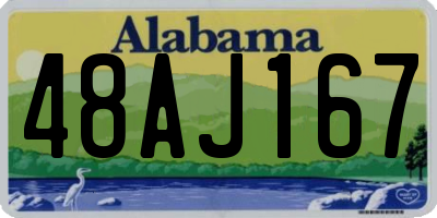 AL license plate 48AJ167