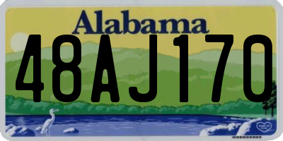 AL license plate 48AJ170