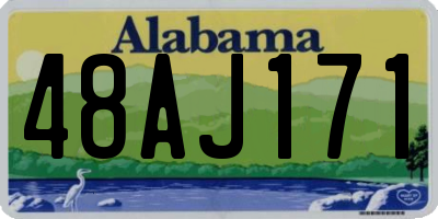 AL license plate 48AJ171