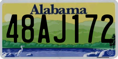 AL license plate 48AJ172