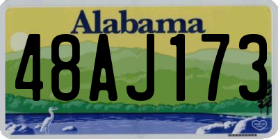 AL license plate 48AJ173