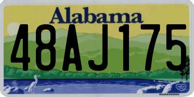 AL license plate 48AJ175