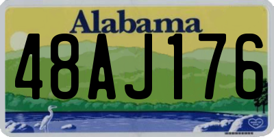 AL license plate 48AJ176